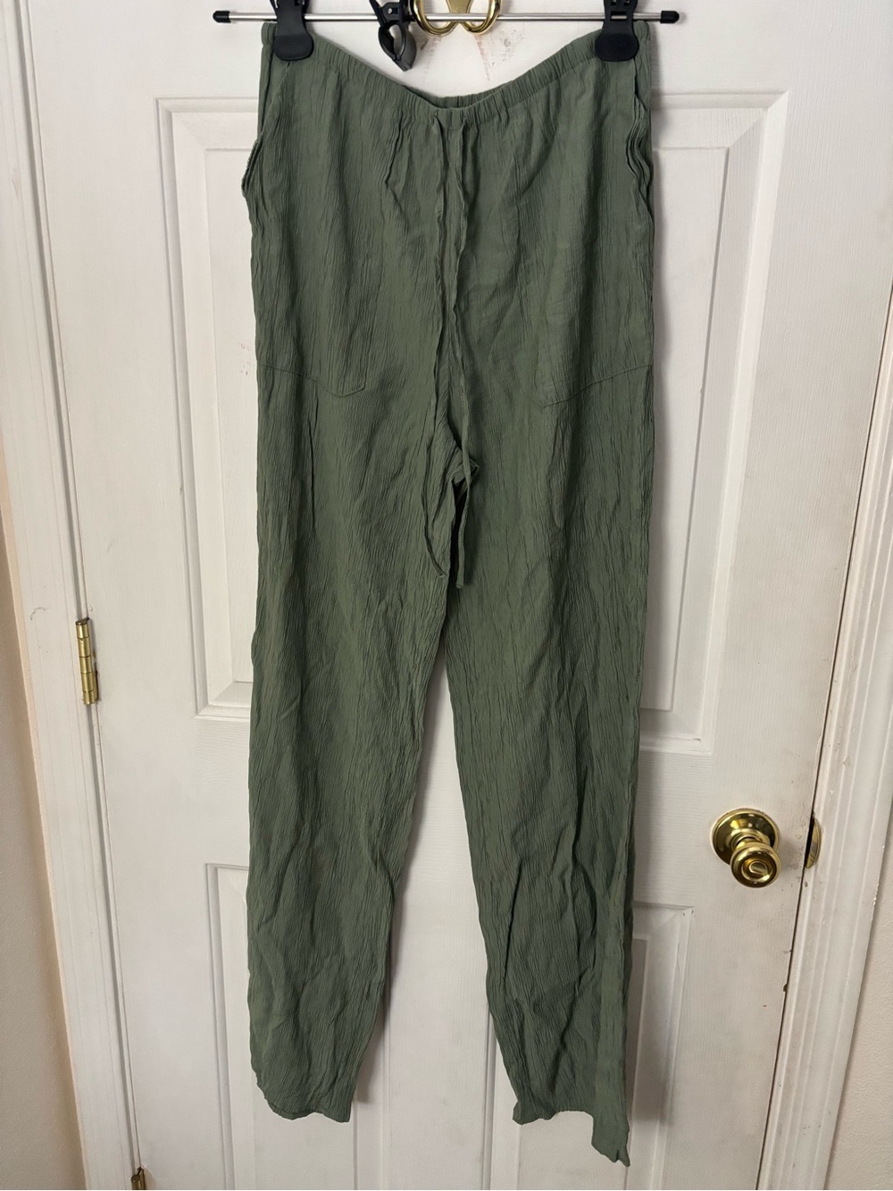 Zara Olive Green Wide Leg Women's Pants